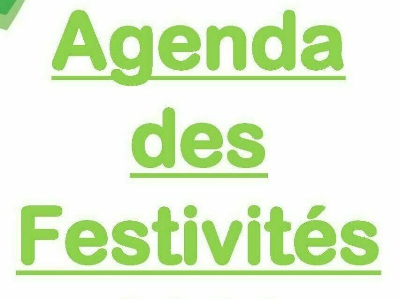 Agenda des festivités